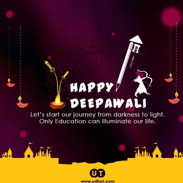 Diwali Lotus & Diya — Free Download | Udhsri Technologies