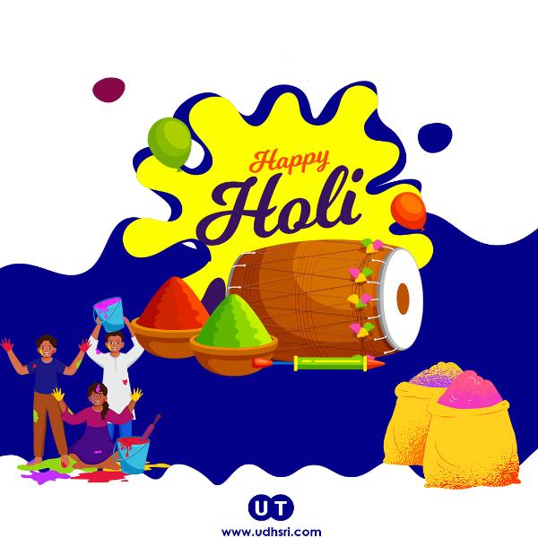 Eco Holi Wishes — Free Download | Udhsri Technologies