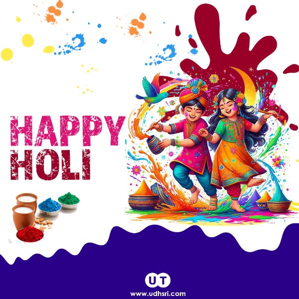 Holi Watercolour Art — Free Download | Udhsri Technologies